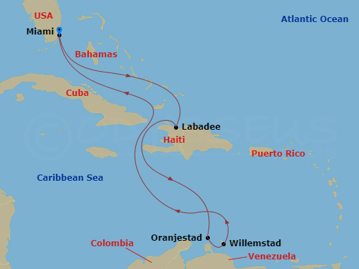 Allure S Carib map